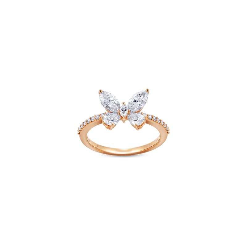 Quattro Vola Rose Gold Ring