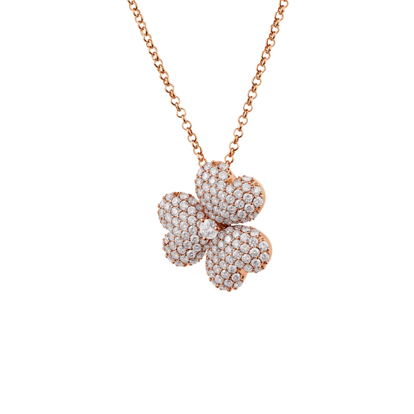 Flower of Eternity Rose Gold Pendant