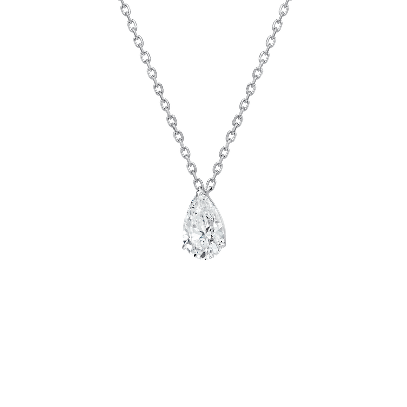Diamond Essentials Unity Solitaire Pear Pendant