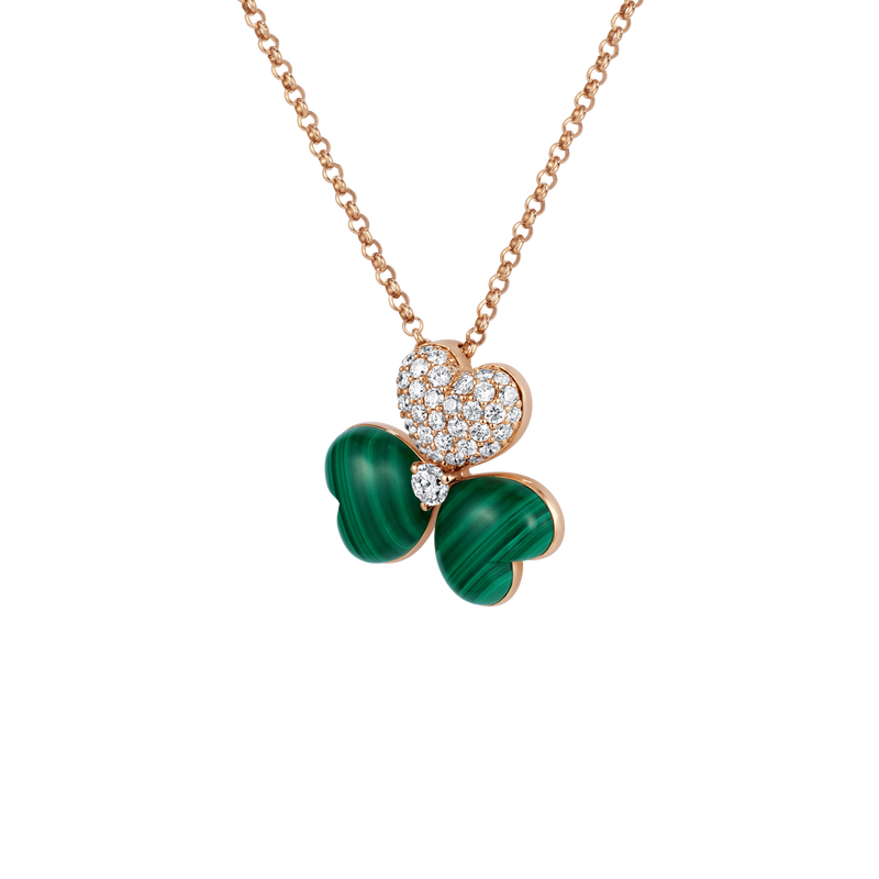 Flower of Eternity Malachite Large Pendant