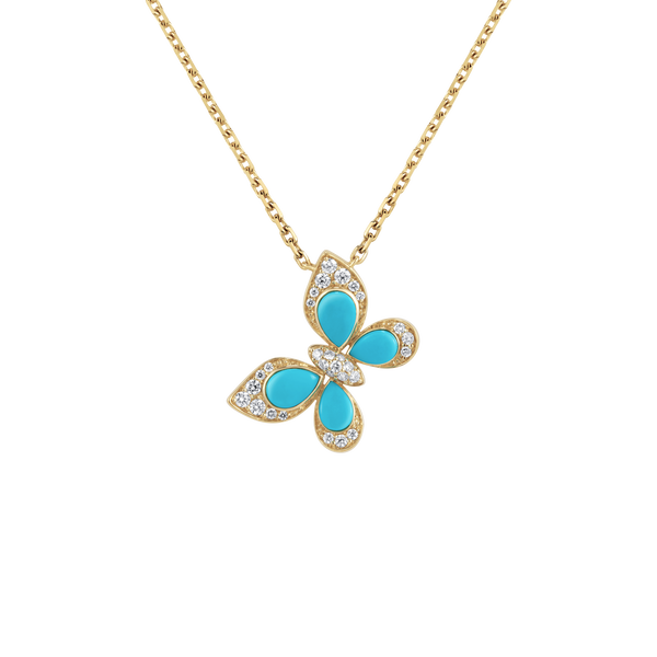 Wings of Wonder Turquoise Pendant