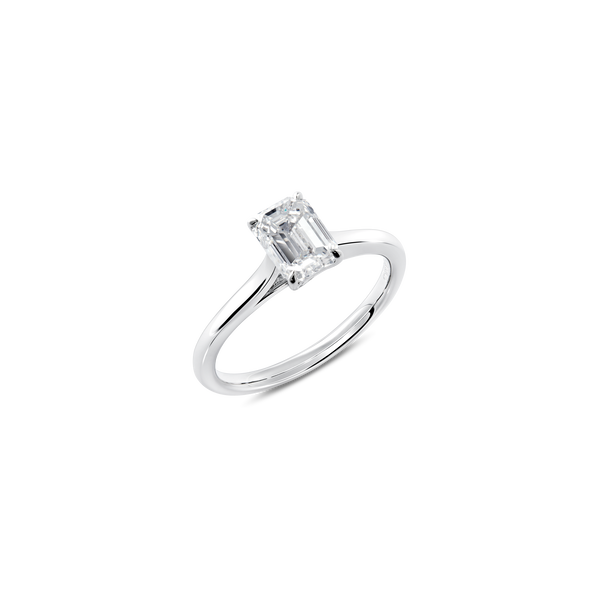 Unity Emerald-Cut Solitaire Engagement Ring
